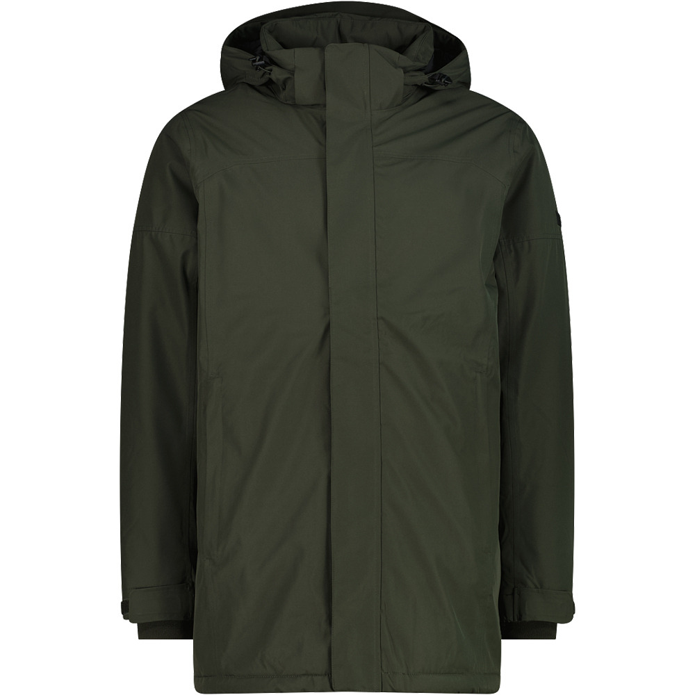 Cmp chaqueta impermeable insulada hombre MAN PARKA ZIP HOOD vista frontal