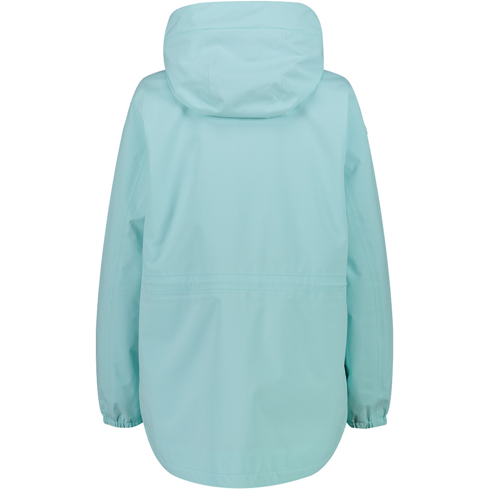 Cmp chaqueta impermeable insulada mujer WOMAN JACKET FIX HOOD vista trasera