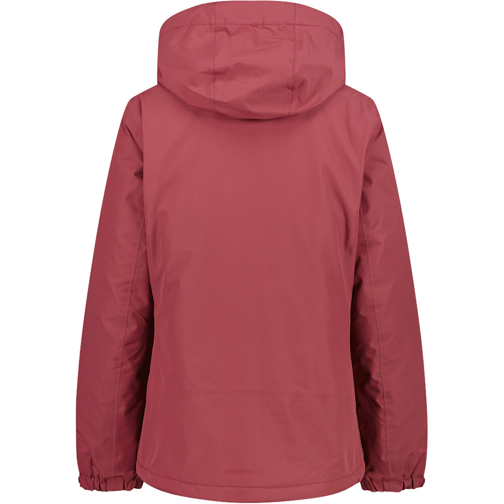 Cmp chaqueta impermeable insulada mujer WOMAN JACKET FIX HOOD vista trasera