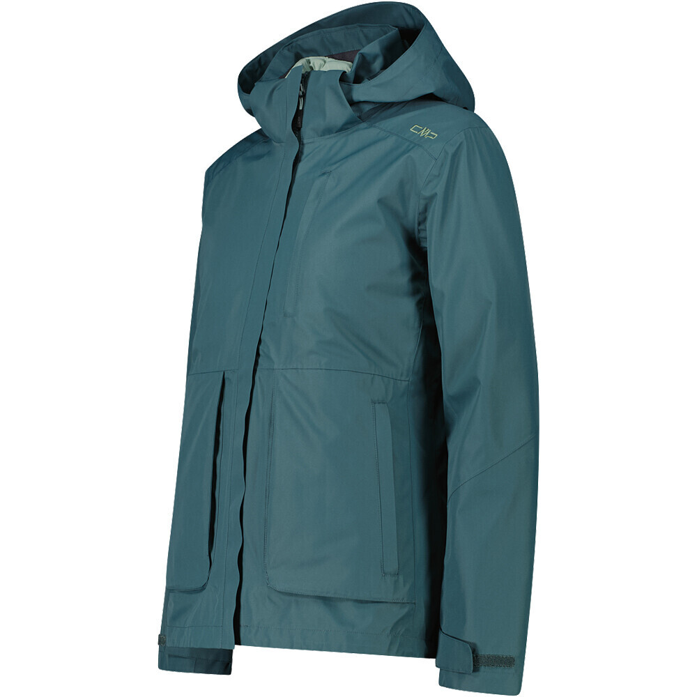 Cmp chaqueta impermeable insulada mujer WOMAN JACKET ZIP HOOD DETACHBLE INN.JACKET vista detalle