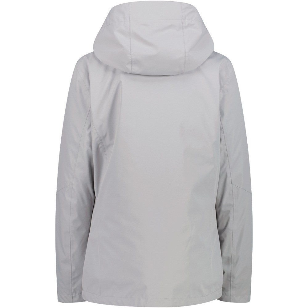 Cmp chaqueta impermeable insulada mujer WOMAN JACKET ZIP HOOD DETACHBLE INN.JACKET vista trasera