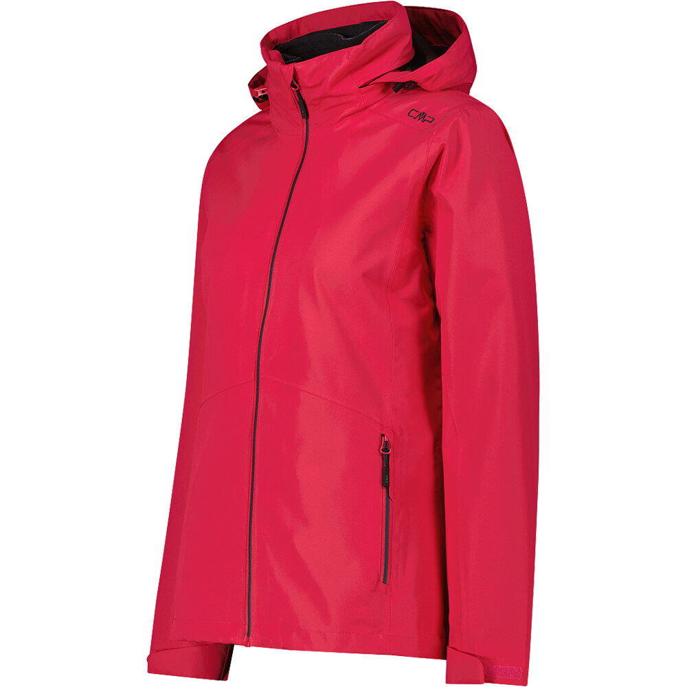 Cmp chaqueta impermeable mujer WOMAN JACKET FIX HOOD DETACHBLE INN.JACKET vista detalle