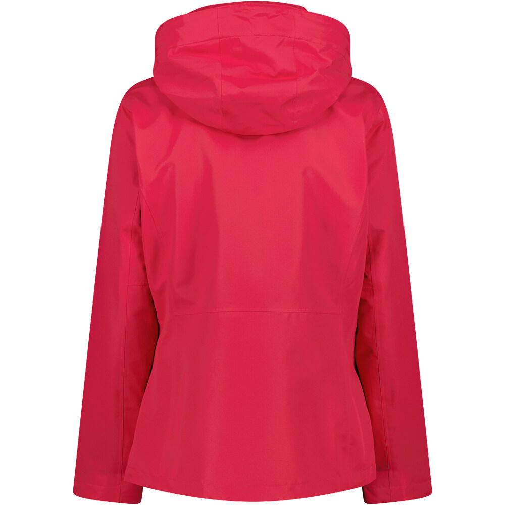 Cmp chaqueta impermeable mujer WOMAN JACKET FIX HOOD DETACHBLE INN.JACKET vista trasera