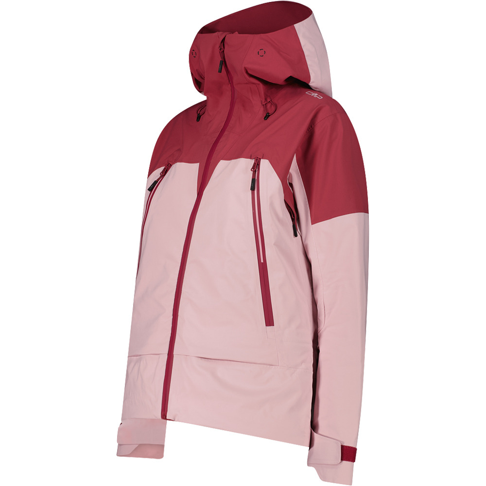 Cmp chaqueta impermeable mujer WOMAN JACKET FIX HOOD vista detalle
