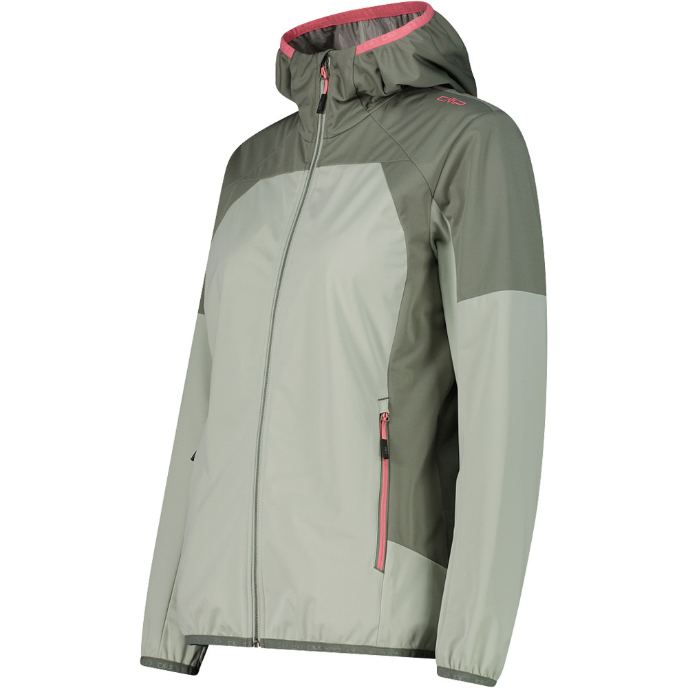 Cmp chaqueta impermeable mujer WOMAN JACKET FIX HOOD vista detalle