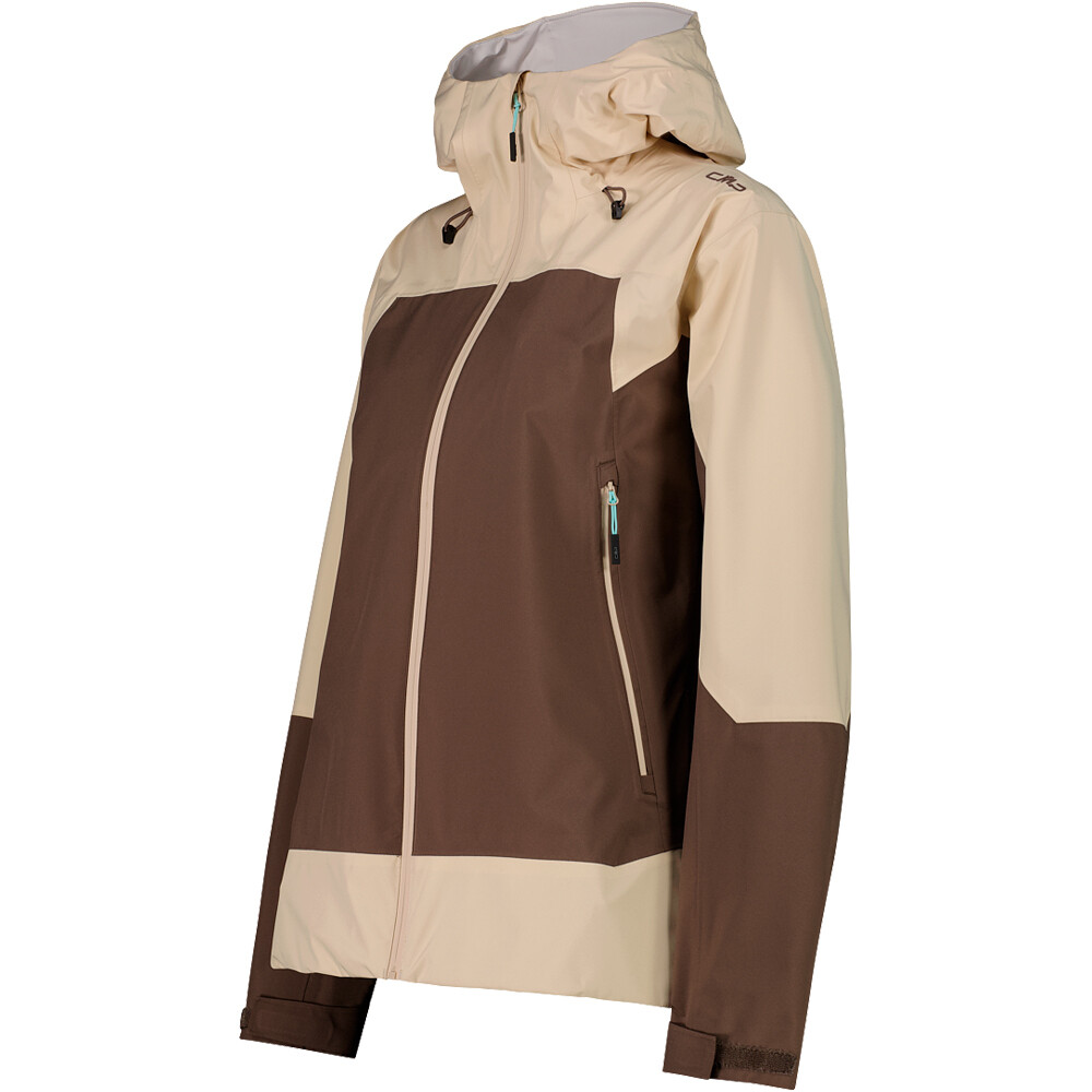 Cmp chaqueta impermeable mujer WOMAN JACKET FIX HOOD vista detalle