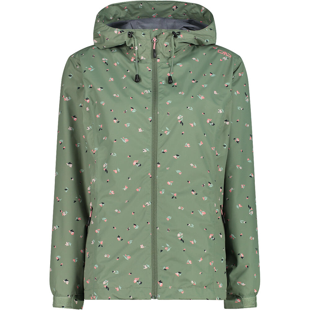 Cmp chaqueta impermeable mujer WOMAN JACKET FIX HOOD vista frontal