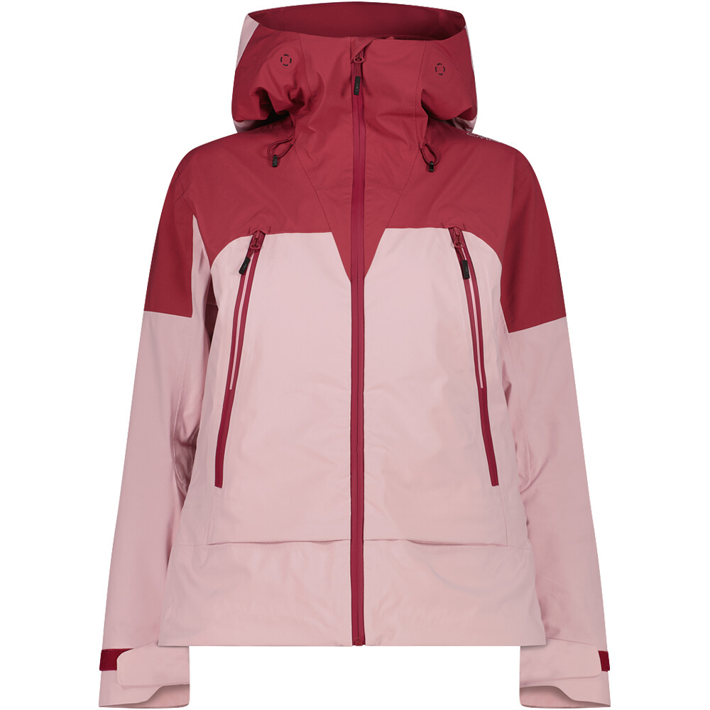 Cmp chaqueta impermeable mujer WOMAN JACKET FIX HOOD vista frontal