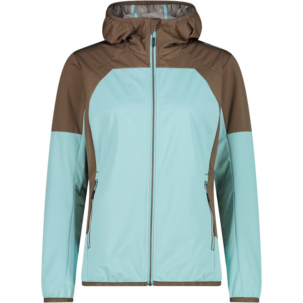 Cmp chaqueta impermeable mujer WOMAN JACKET FIX HOOD vista frontal