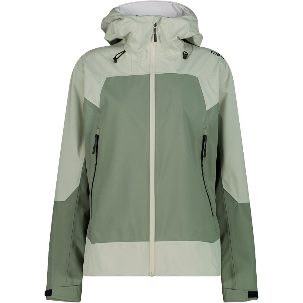 Cmp chaqueta impermeable mujer WOMAN JACKET FIX HOOD vista frontal