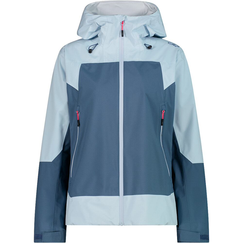 Cmp chaqueta impermeable mujer WOMAN JACKET FIX HOOD vista frontal