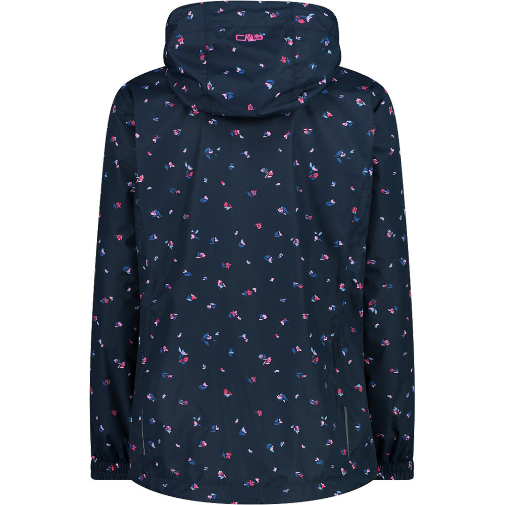 Cmp chaqueta impermeable mujer WOMAN JACKET FIX HOOD vista trasera