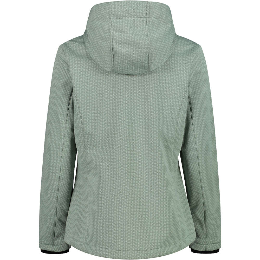 Cmp chaqueta impermeable mujer WOMAN JACKET FIX HOOD vista trasera