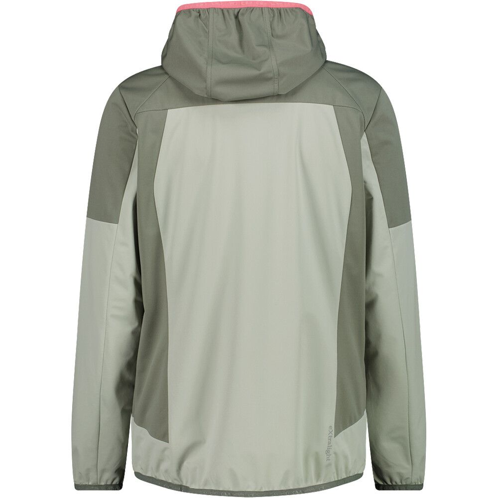 Cmp chaqueta impermeable mujer WOMAN JACKET FIX HOOD vista trasera