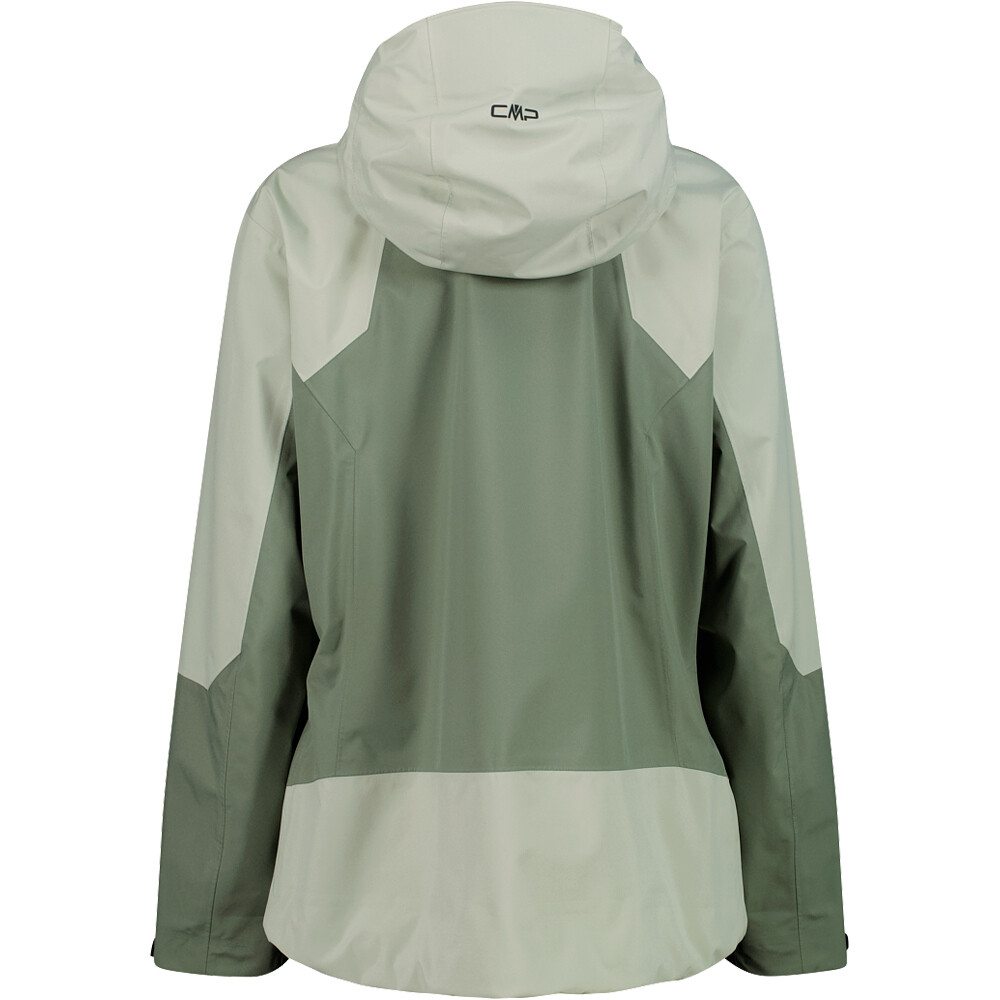 Cmp chaqueta impermeable mujer WOMAN JACKET FIX HOOD vista trasera