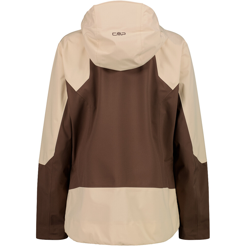 Cmp chaqueta impermeable mujer WOMAN JACKET FIX HOOD vista trasera