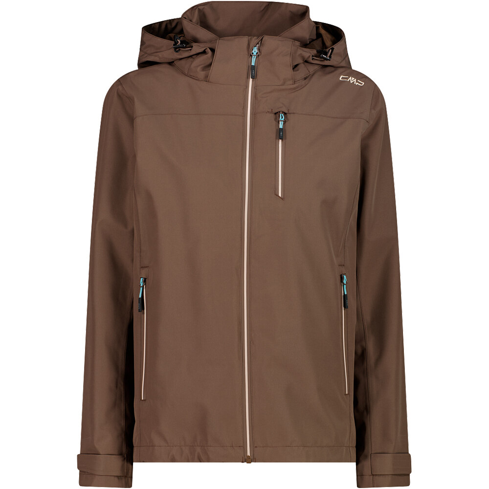 Cmp chaqueta impermeable mujer WOMAN JACKET ZIP HOOD vista frontal