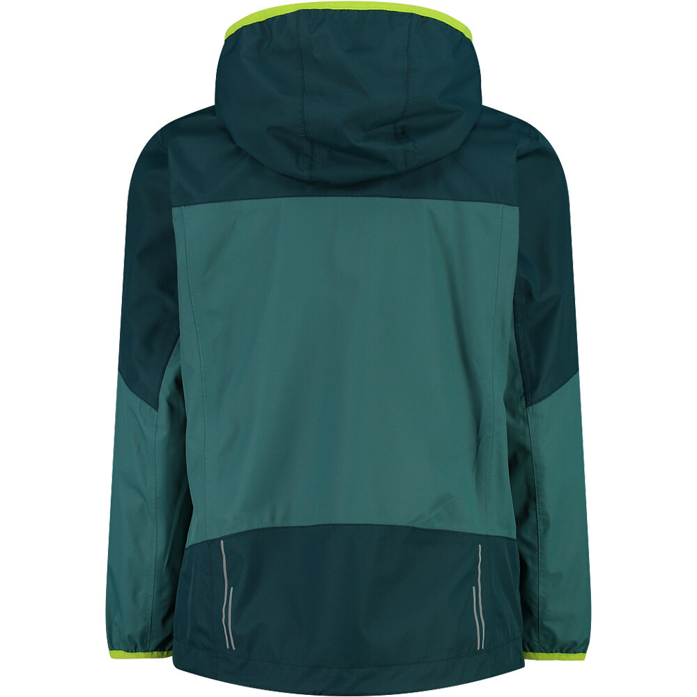 Cmp chaqueta impermeable niño KID JACKET FIX HOOD vista trasera