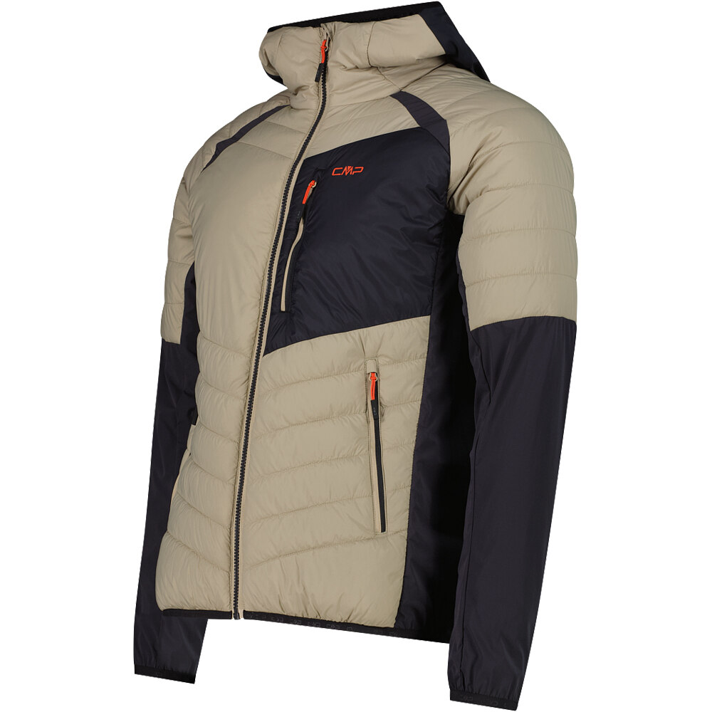 Cmp chaqueta outdoor hombre MAN JACKET HYBRID FIX HOOD vista detalle