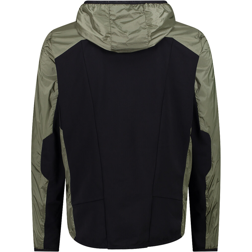 Cmp chaqueta outdoor hombre MAN JACKET HYBRID FIX HOOD vista trasera