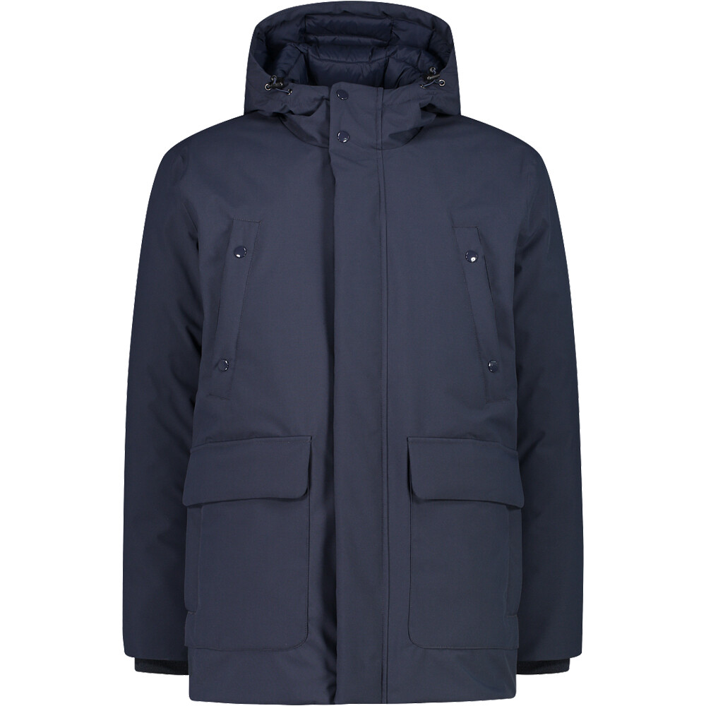 Cmp chaqueta outdoor hombre MAN LONG JACKET FIX HOOD vista frontal