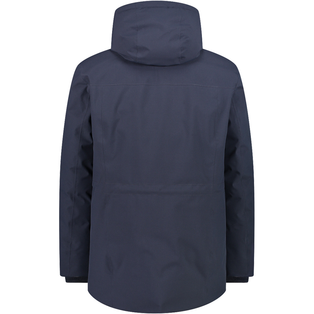 Cmp chaqueta outdoor hombre MAN LONG JACKET FIX HOOD vista trasera