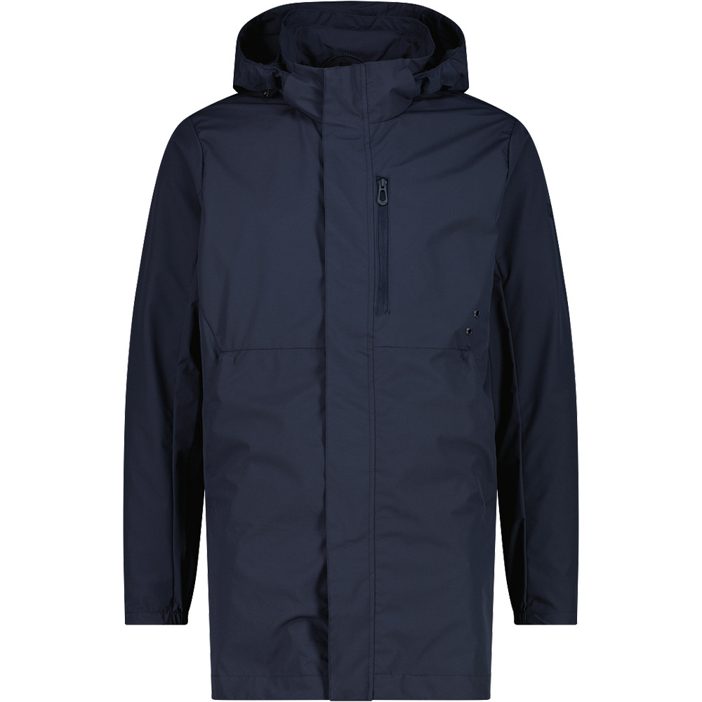 Cmp chaqueta outdoor hombre MAN LONG JACKET ZIP HOOD vista frontal