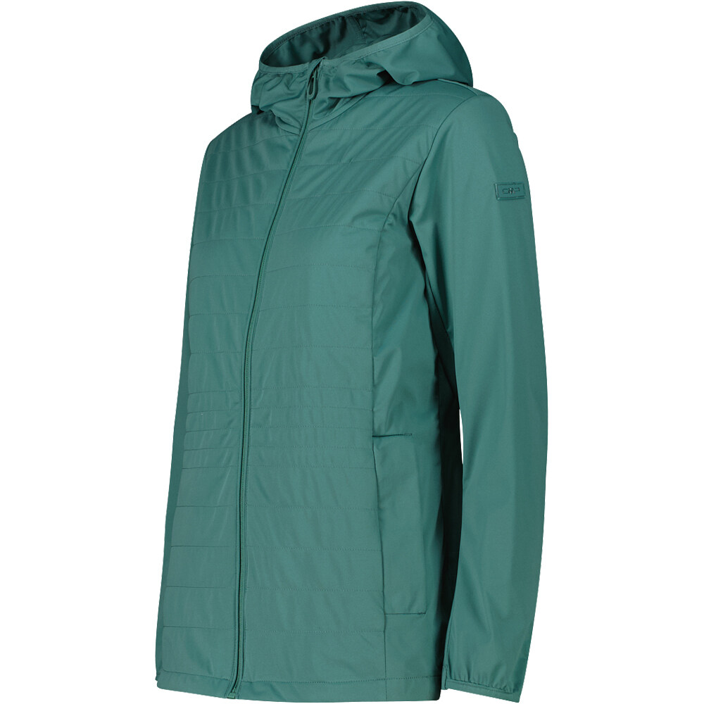 Cmp chaqueta outdoor mujer WOMAN JACKET FIX HOOD vista detalle