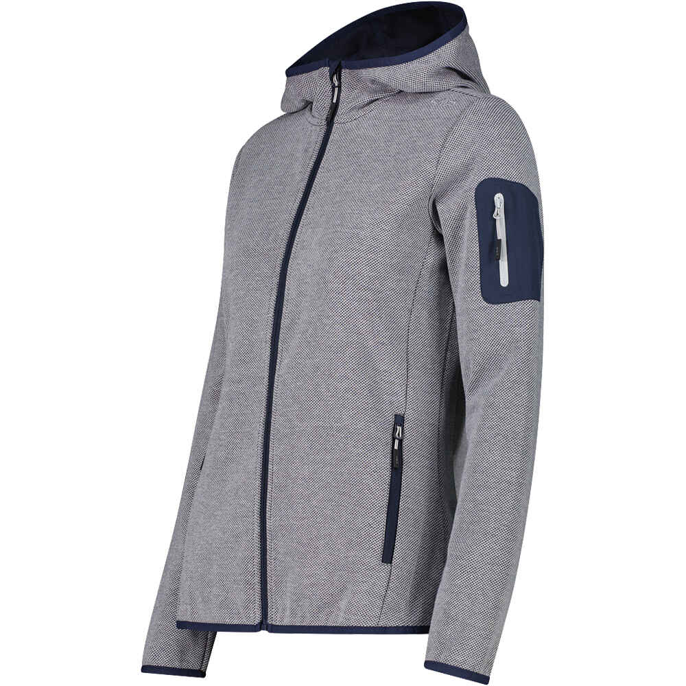 Cmp chaqueta outdoor mujer WOMAN JACKET FIX HOOD vista detalle