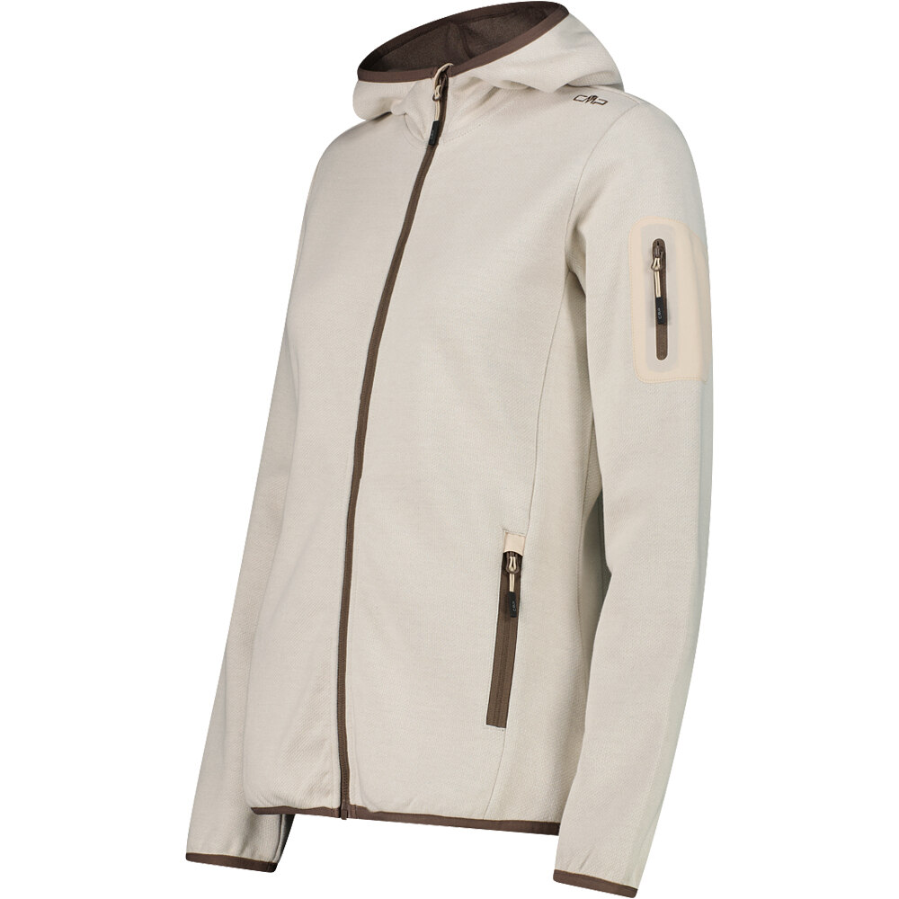 Cmp chaqueta outdoor mujer WOMAN JACKET FIX HOOD vista detalle