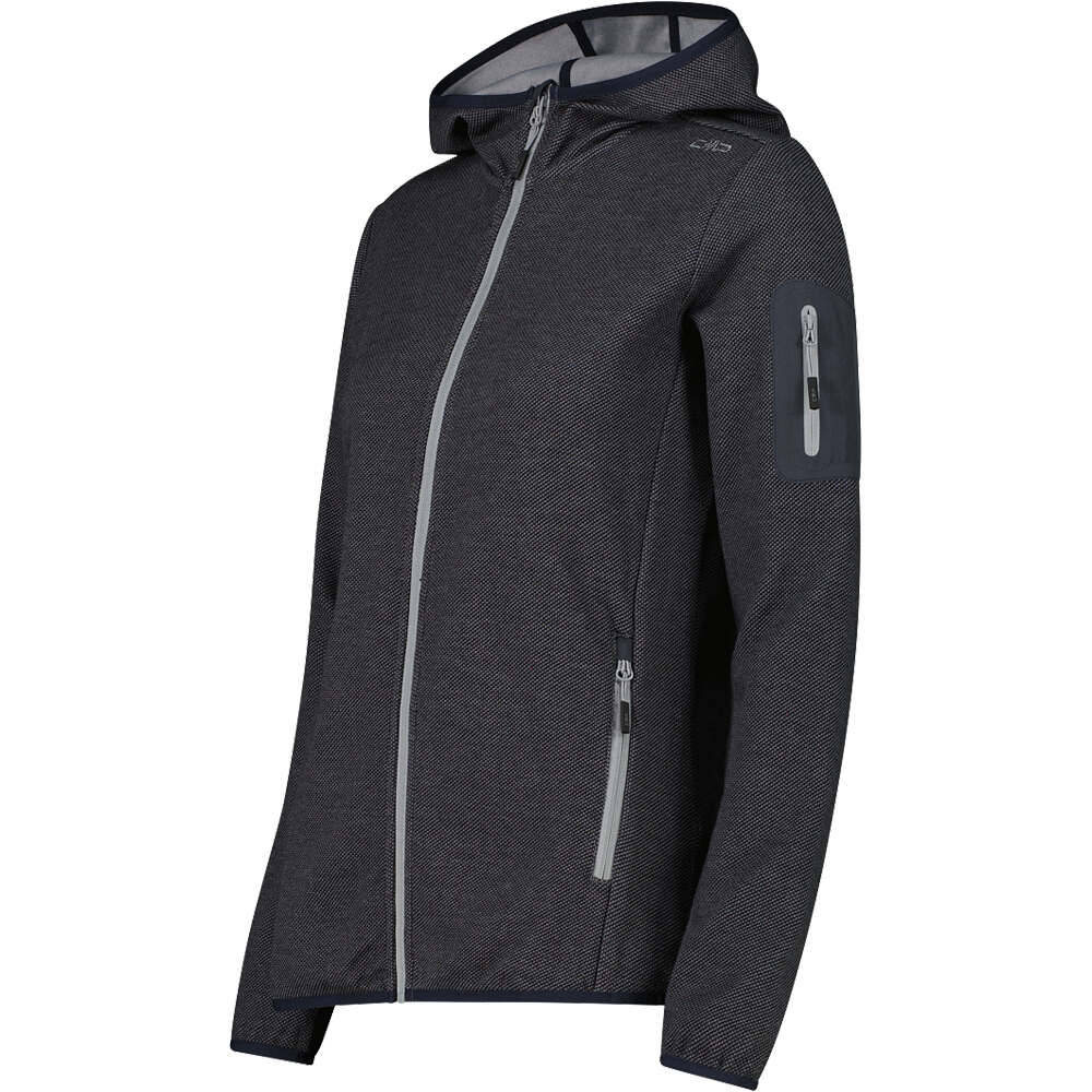 Cmp chaqueta outdoor mujer WOMAN JACKET FIX HOOD vista detalle