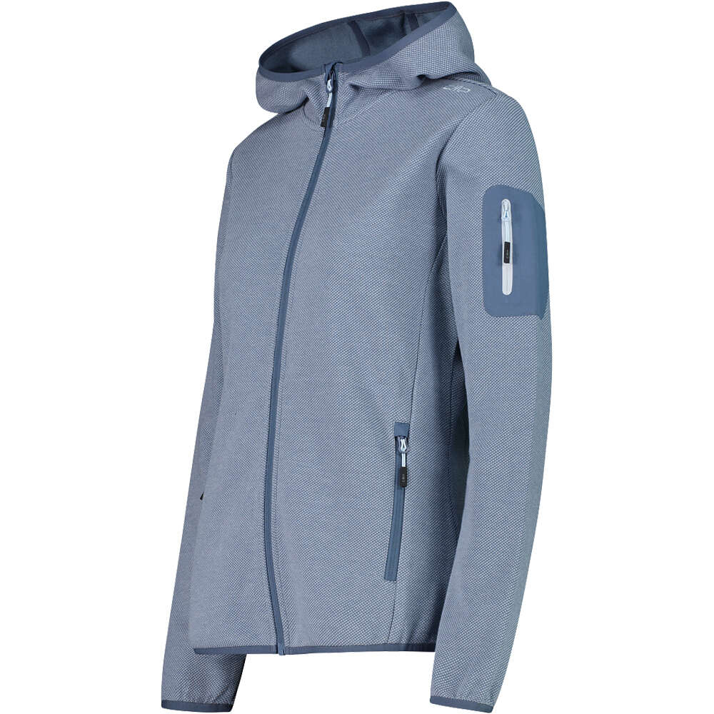Cmp chaqueta outdoor mujer WOMAN JACKET FIX HOOD vista detalle