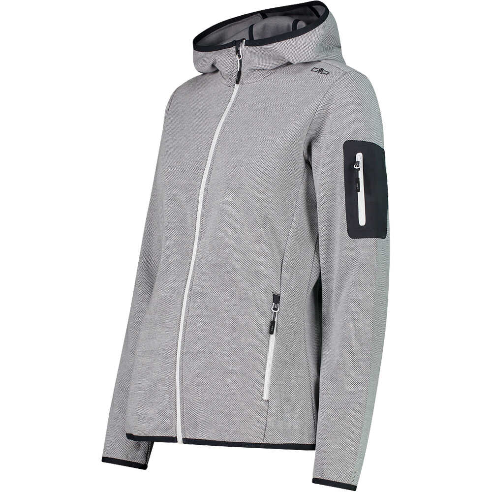 Cmp chaqueta outdoor mujer WOMAN JACKET FIX HOOD vista detalle