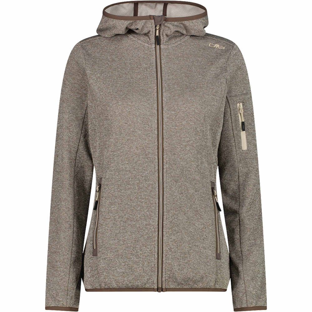 Cmp chaqueta outdoor mujer WOMAN JACKET FIX HOOD vista frontal
