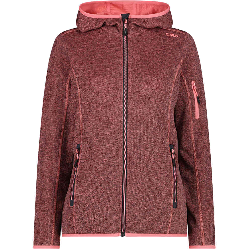 Cmp chaqueta outdoor mujer WOMAN JACKET FIX HOOD vista frontal