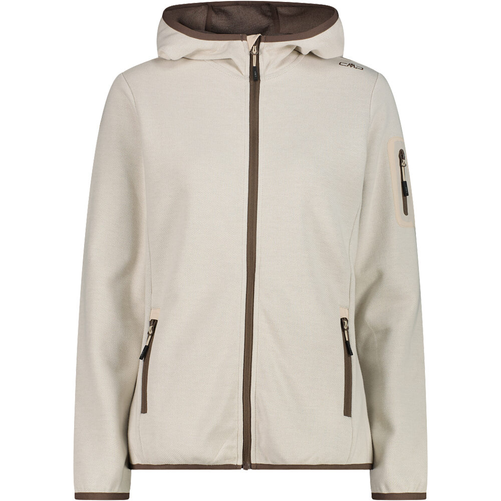 Cmp chaqueta outdoor mujer WOMAN JACKET FIX HOOD vista frontal