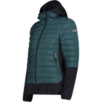 Cmp chaqueta outdoor mujer WOMAN JACKET HYBRID FIX HOOD vista detalle