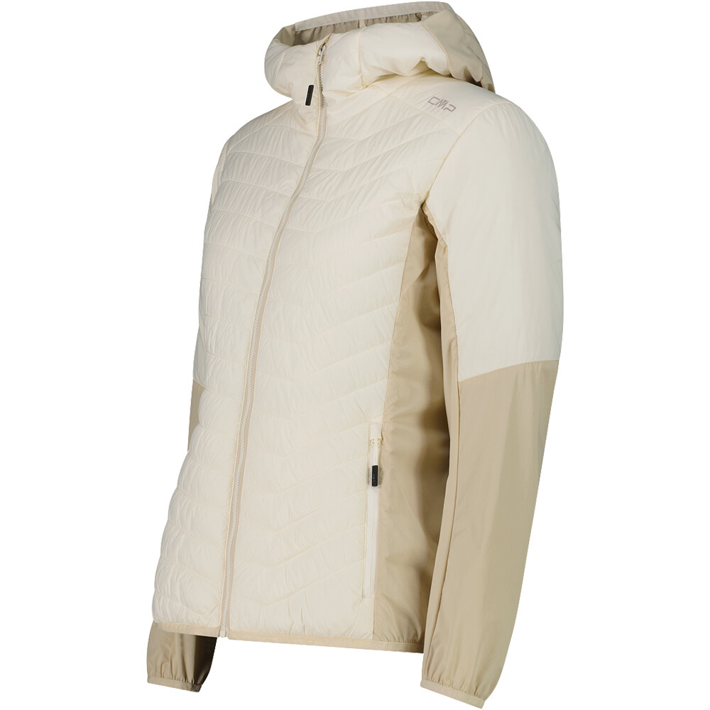 Cmp chaqueta outdoor mujer WOMAN JACKET HYBRID FIX HOOD vista detalle