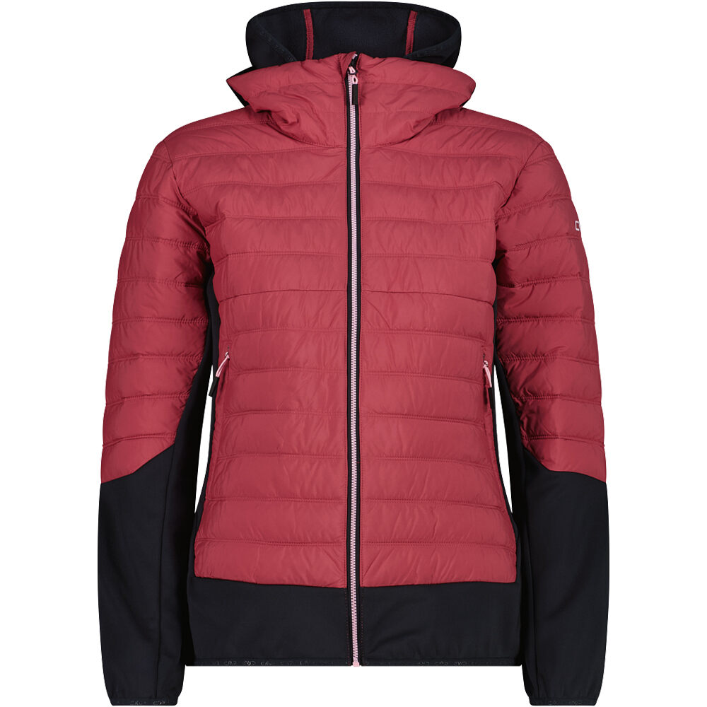 Cmp chaqueta outdoor mujer WOMAN JACKET HYBRID FIX HOOD vista frontal