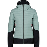WOMAN JACKET HYBRID FIX HOOD
