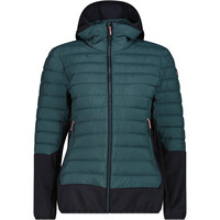 WOMAN JACKET HYBRID FIX HOOD
