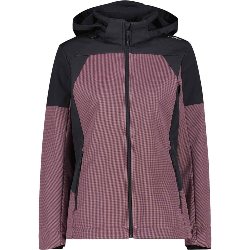 Cmp chaqueta outdoor mujer WOMAN JACKET ZIP HOOD vista frontal
