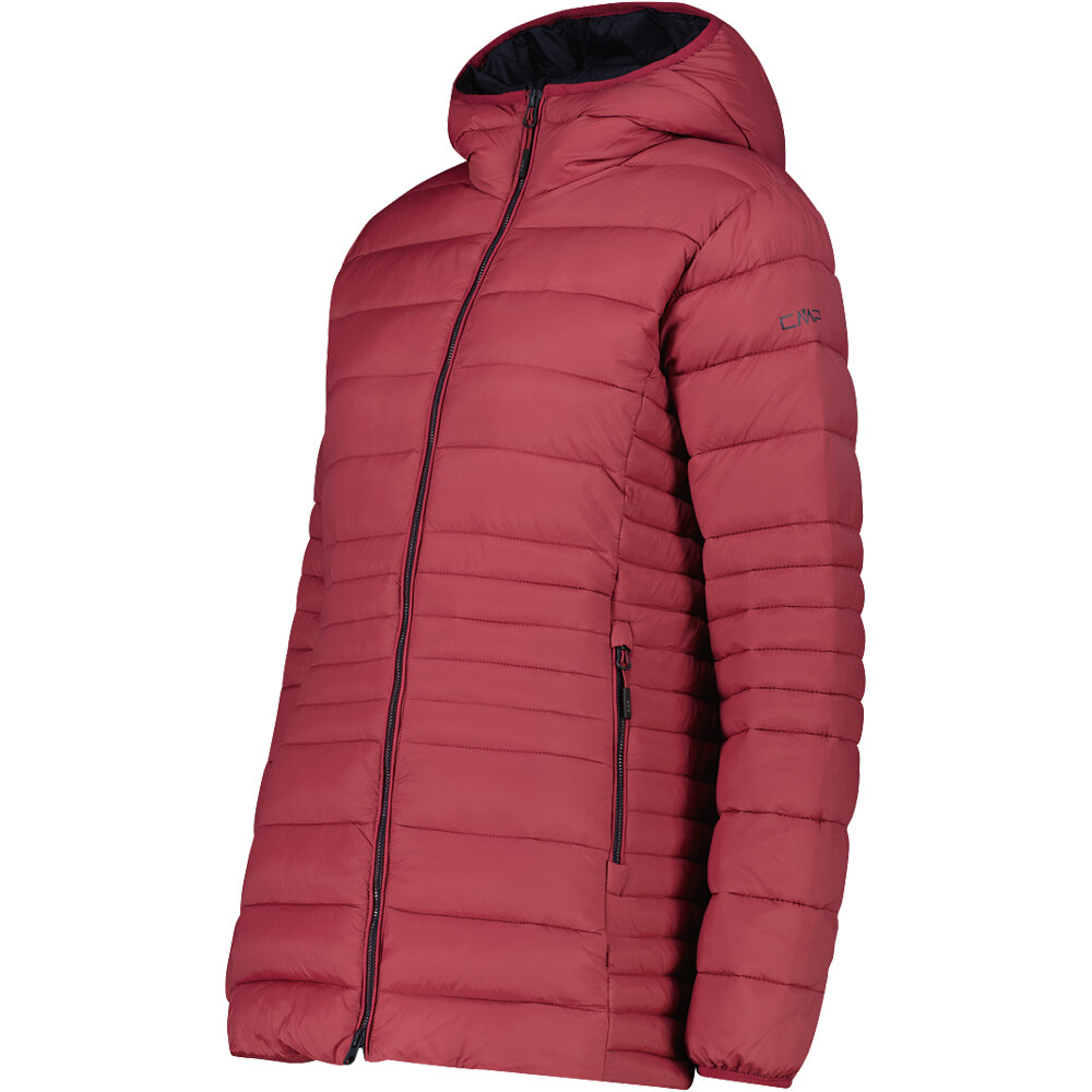 Cmp chaqueta outdoor mujer WOMAN LONG JACKET FIX HOOD vista detalle
