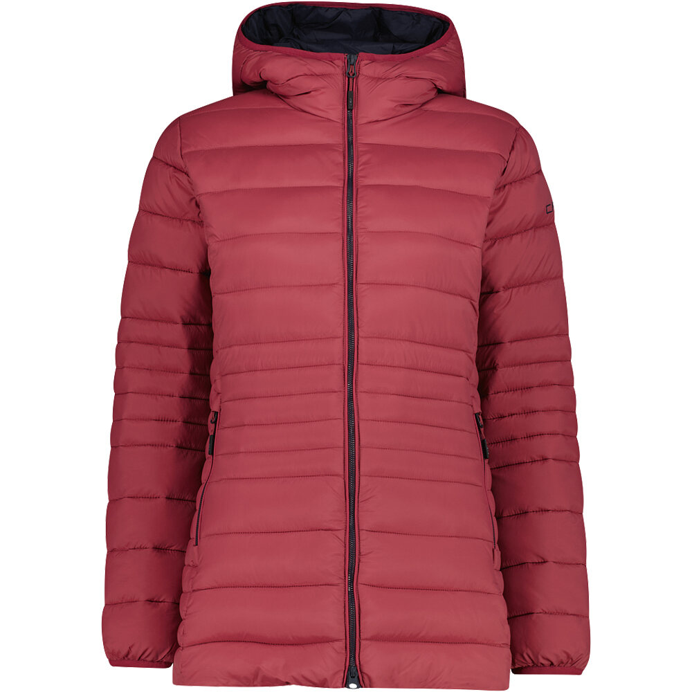 Cmp chaqueta outdoor mujer WOMAN LONG JACKET FIX HOOD vista frontal