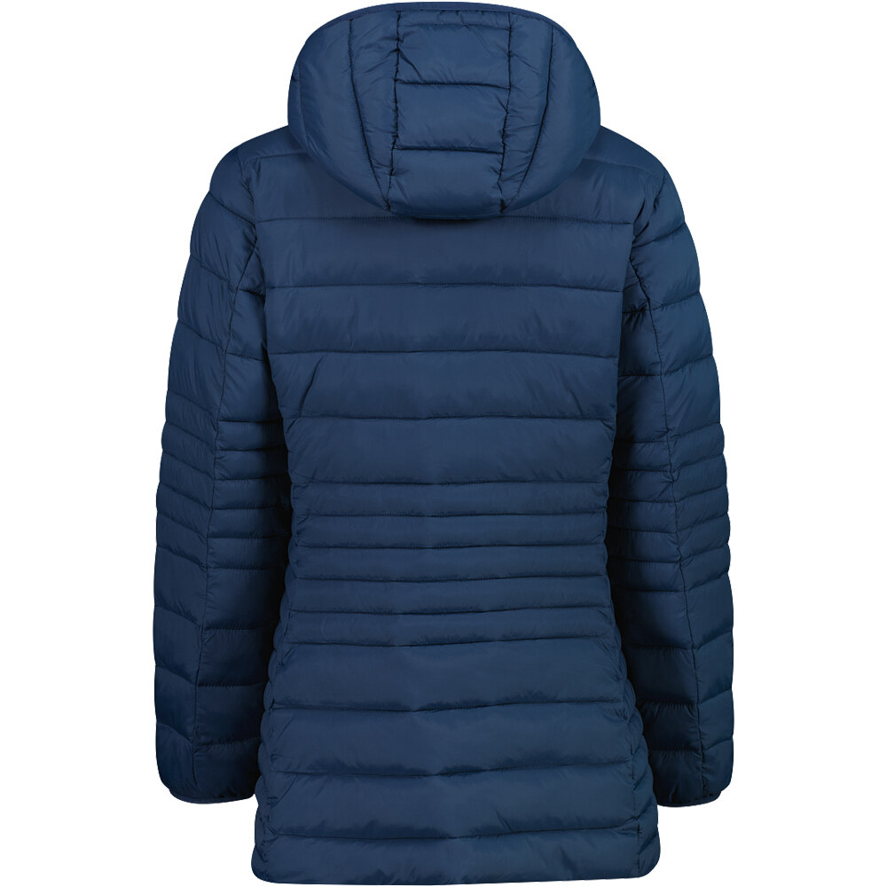 Cmp chaqueta outdoor mujer WOMAN LONG JACKET FIX HOOD vista trasera