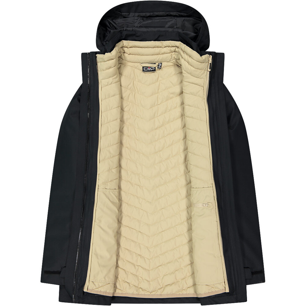 Cmp chaqueta outdoor mujer WOMAN LONG JACKET ZIP HOOD DETACHABLE INN.JACKET 06