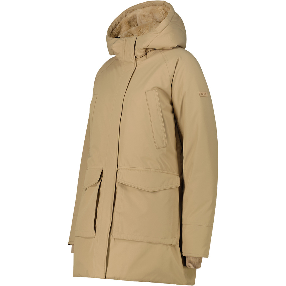 Cmp chaqueta outdoor mujer WOMAN PARKA FIX HOOD vista detalle