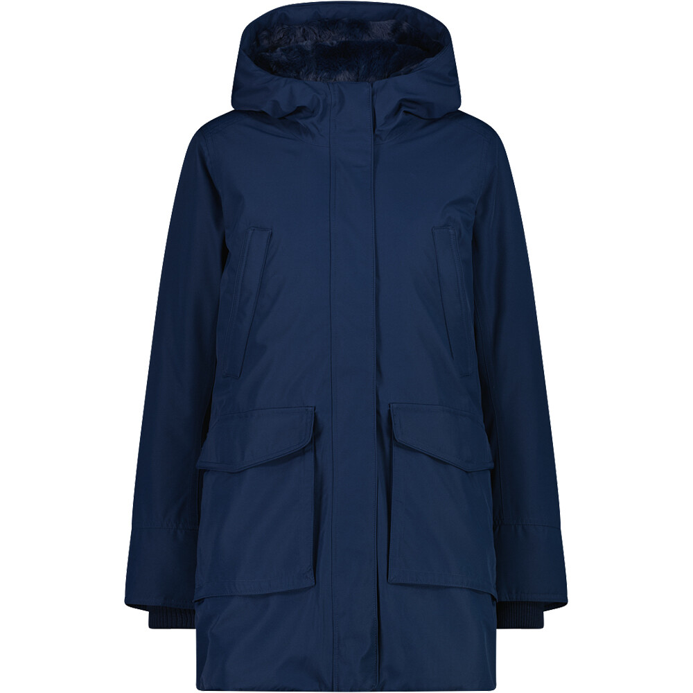 Cmp chaqueta outdoor mujer WOMAN PARKA FIX HOOD vista frontal
