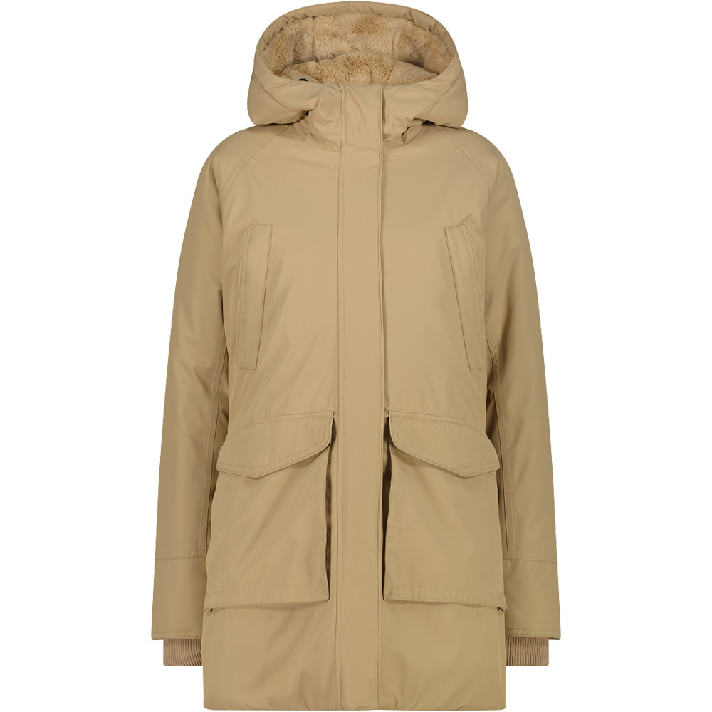Cmp chaqueta outdoor mujer WOMAN PARKA FIX HOOD vista frontal