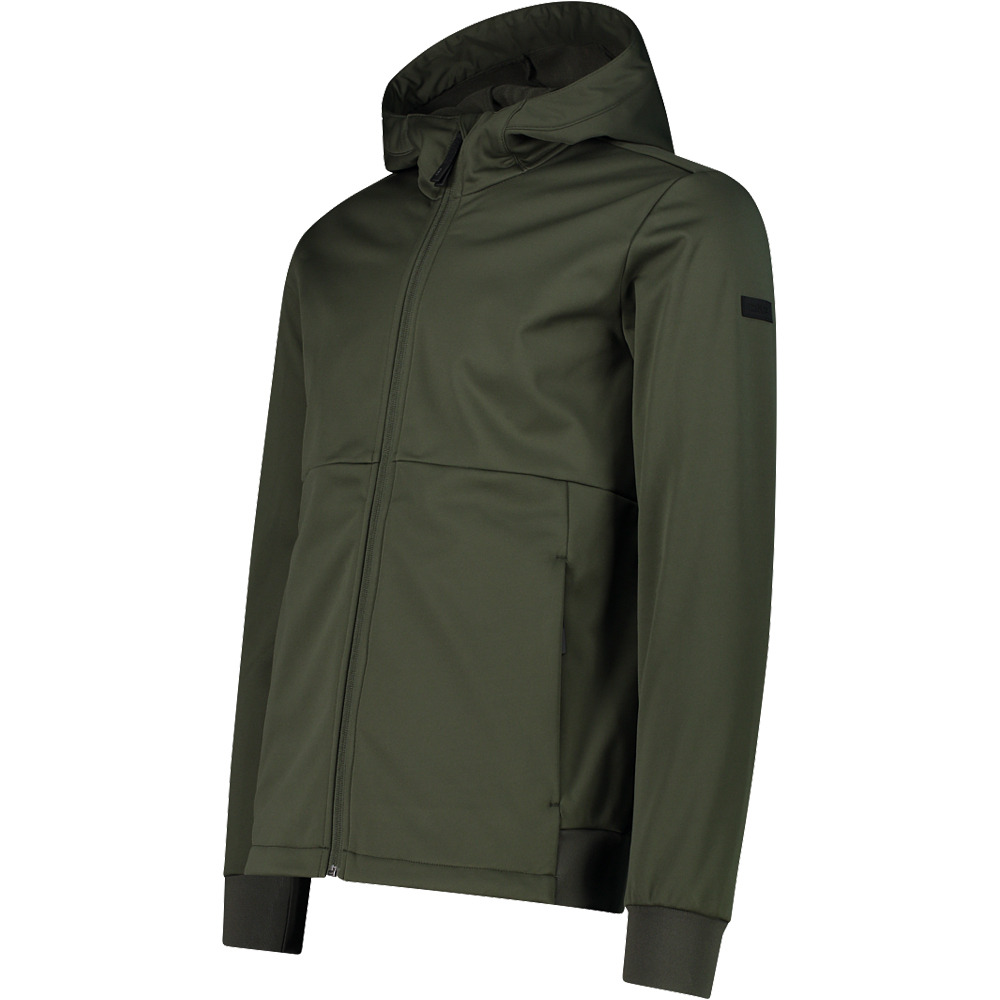 Cmp chaqueta softshell hombre MAN JACKET FIX HOOD vista detalle